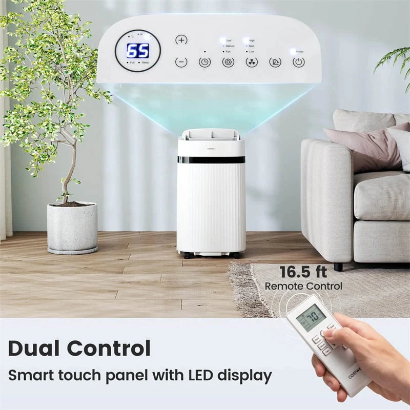 12000 BTU Portable Air Conditioner, 3-in-1 AC Unit with Fan, Dehumidifier & Sleep Mode, 24H Timer, Window Kit, Cools Room up to 550 Sq. Ft