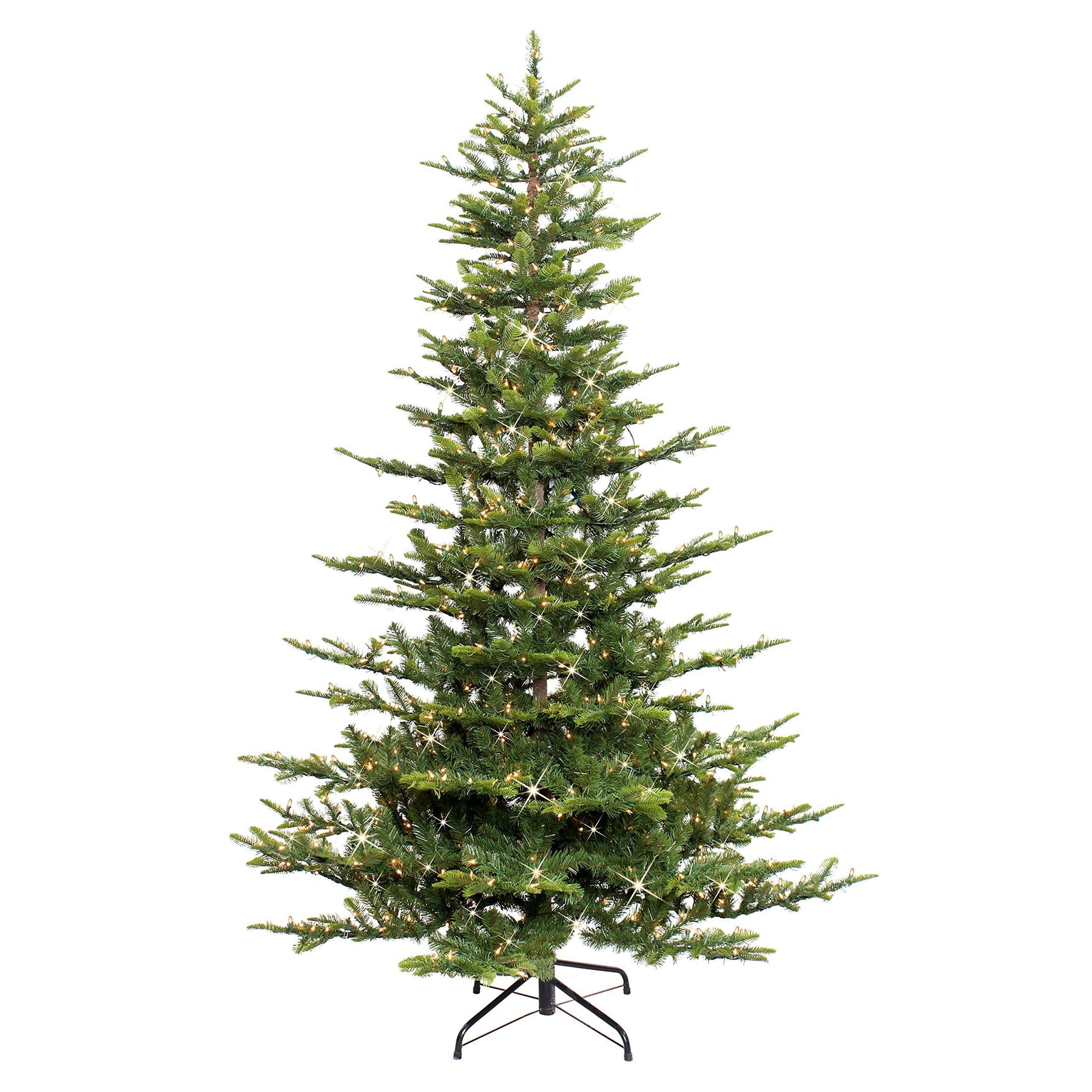 Puleo International 6.5' Aspen Fir Pre-Lit Artificial Christmas Tree with Clear Lights Green
