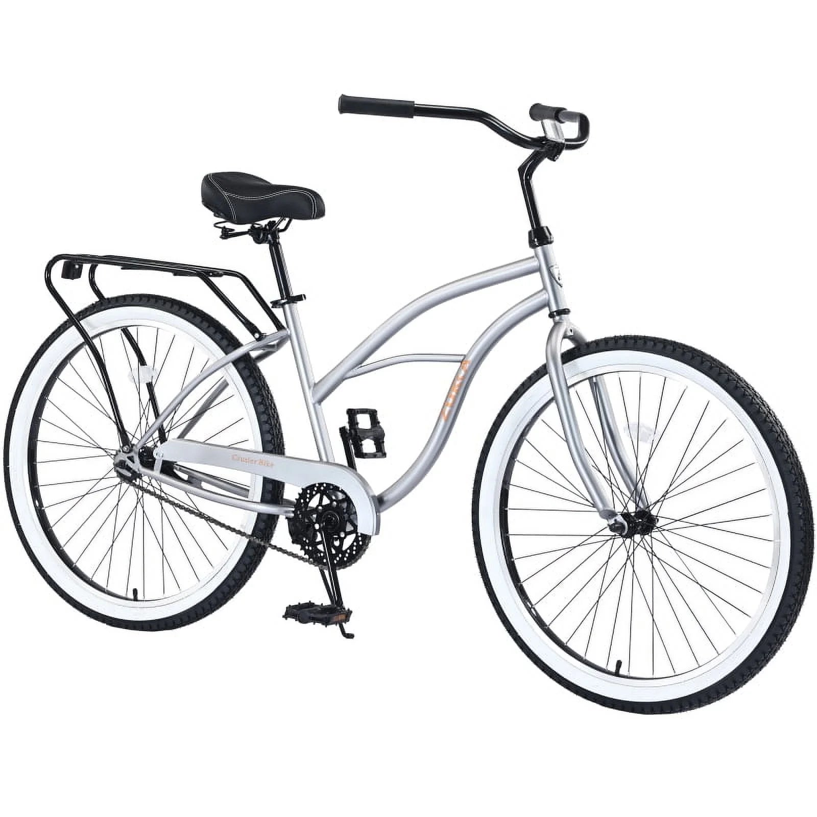 Single Speed Bicycles 26"inch, Steel Frame, Wide Wheels for Stability, Rear Coaster Brakes, Multiple Colors Men'S Beach Cruiser Bike